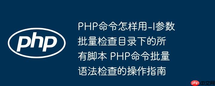 PHP命令怎样用-l参数批量检查目录下的所有脚本 PHP命令批量语法检查的操作指南