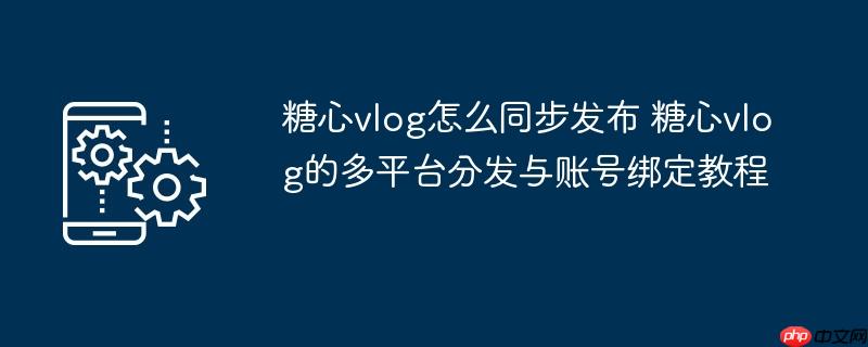 ​​糖心vlog怎么同步发布 糖心vlog的多平台分发与账号绑定教程​​