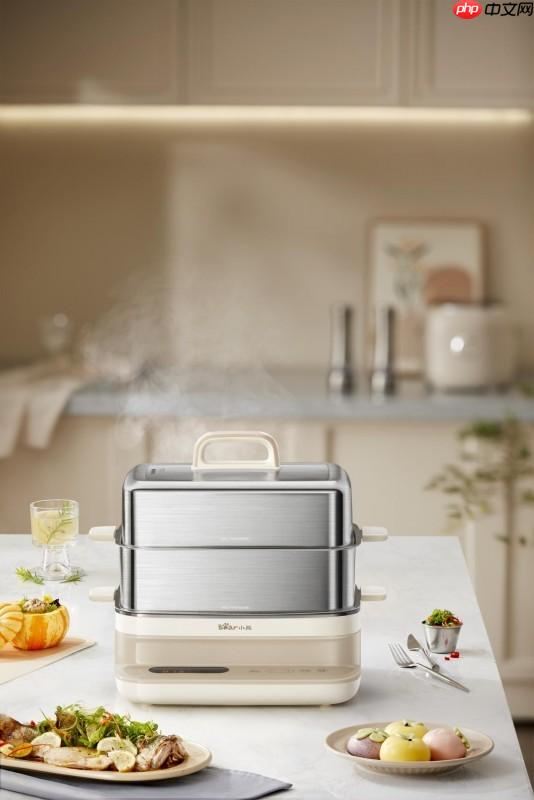 饭菜一锅出！小熊电器全钢电蒸锅：效率健康美味全都有