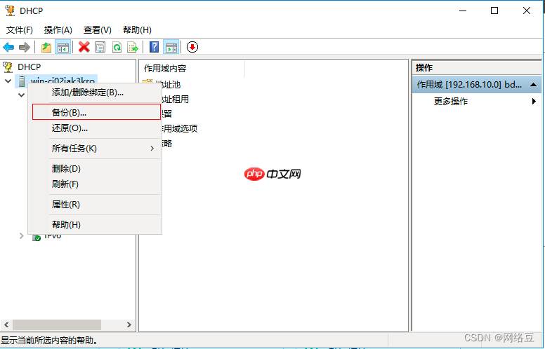 Windows server——部署DHCP服务（2）