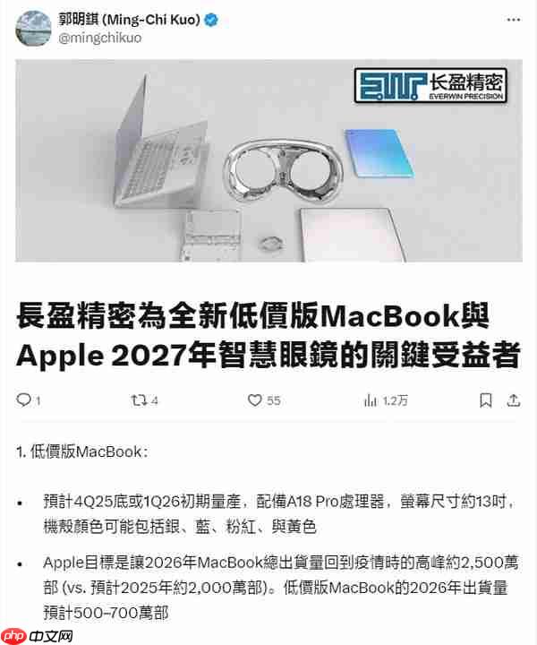 苹果的“亲民”牌:用上A18 Pro 一台更便宜的Mac正在路上?