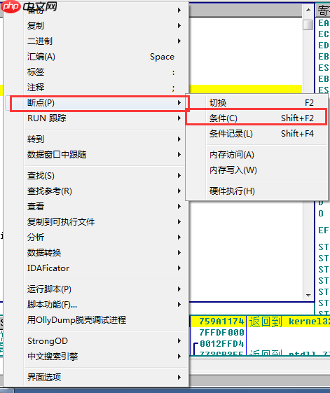OD_条件断点/消息断点