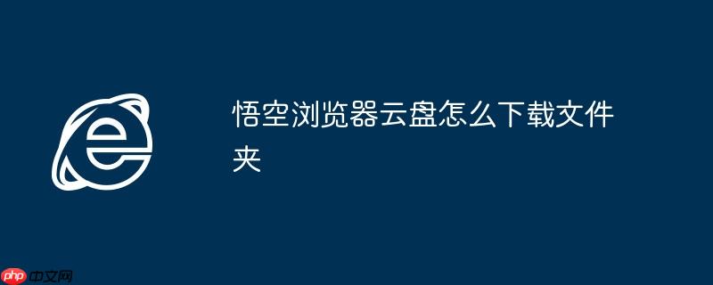 悟空浏览器云盘怎么下载文件夹