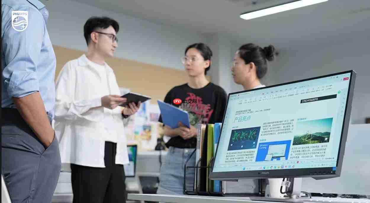 一屏纳万象!飞利浦无线投屏显示器27B2W5600,办公娱乐新宠!