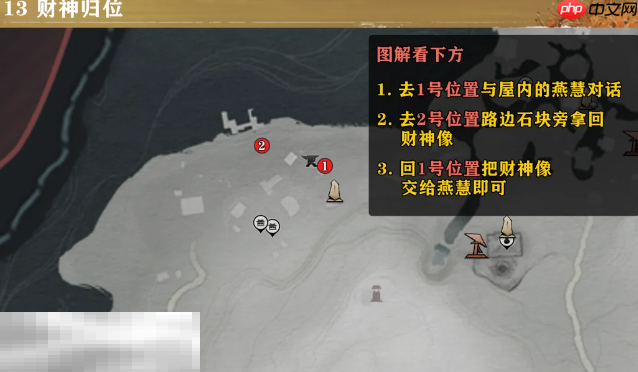 燕云十六声财神归位怎么完成 清河隐月山万事知攻略