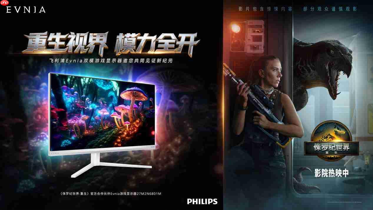 飞利浦evnia携手《侏罗纪世界:重生》跨界联动,开启惊险传奇新纪元!