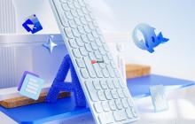 一键AI即问即答，雷柏E9350LAI多模无线刀锋键盘解锁智慧轻办公模式