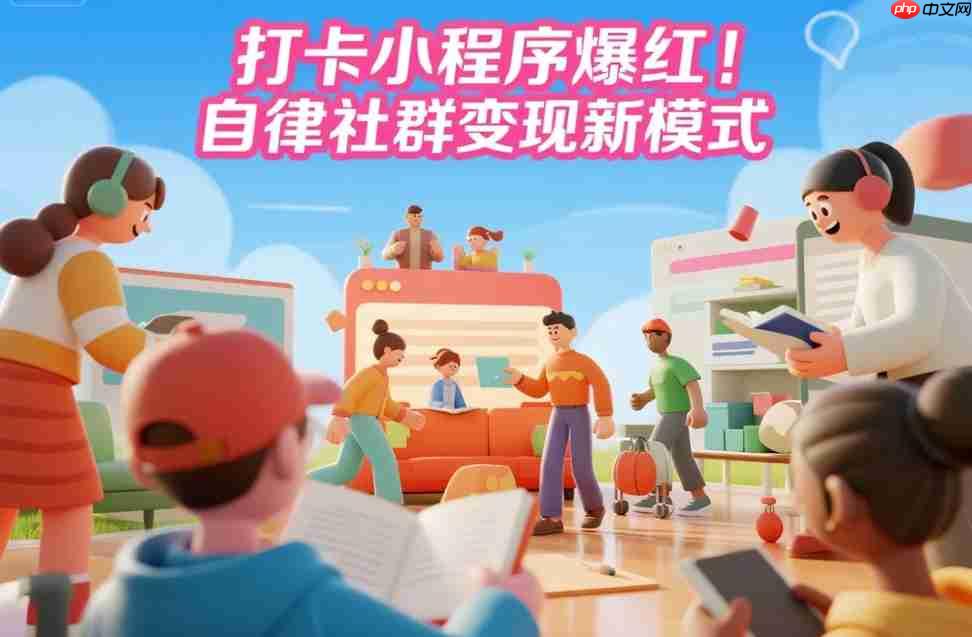 打卡小程序爆红!自律社群变现新模式