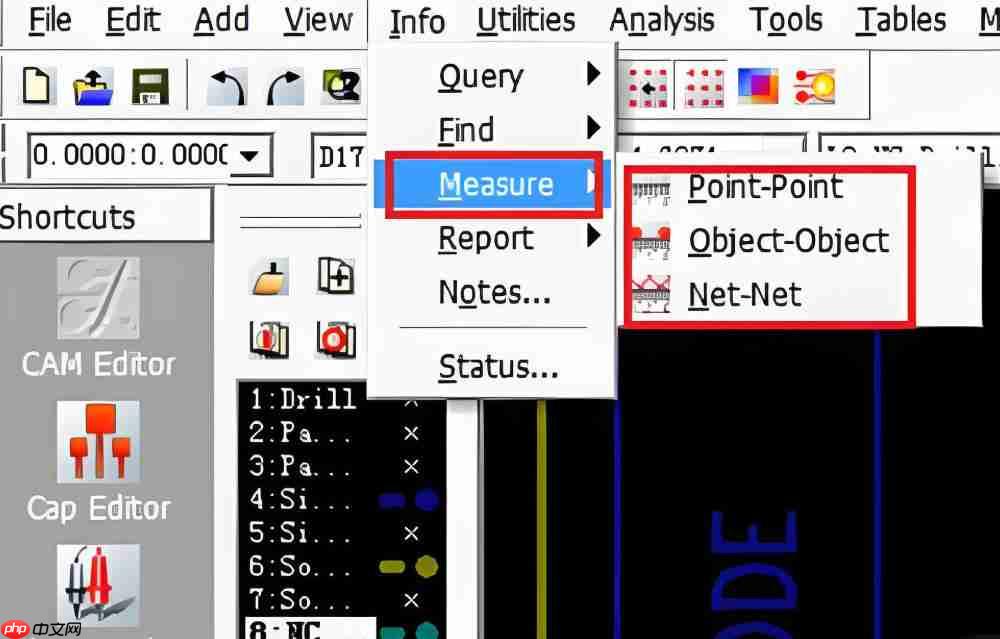 cam350怎么量元件？cam350量元件的方法