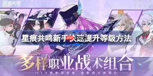 星痕共鸣新手该怎么快速提升等级-星痕共鸣新手快速提升等级方法