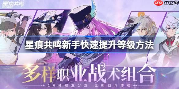 星痕共鸣新手该怎么快速提升等级-星痕共鸣新手快速提升等级方法
