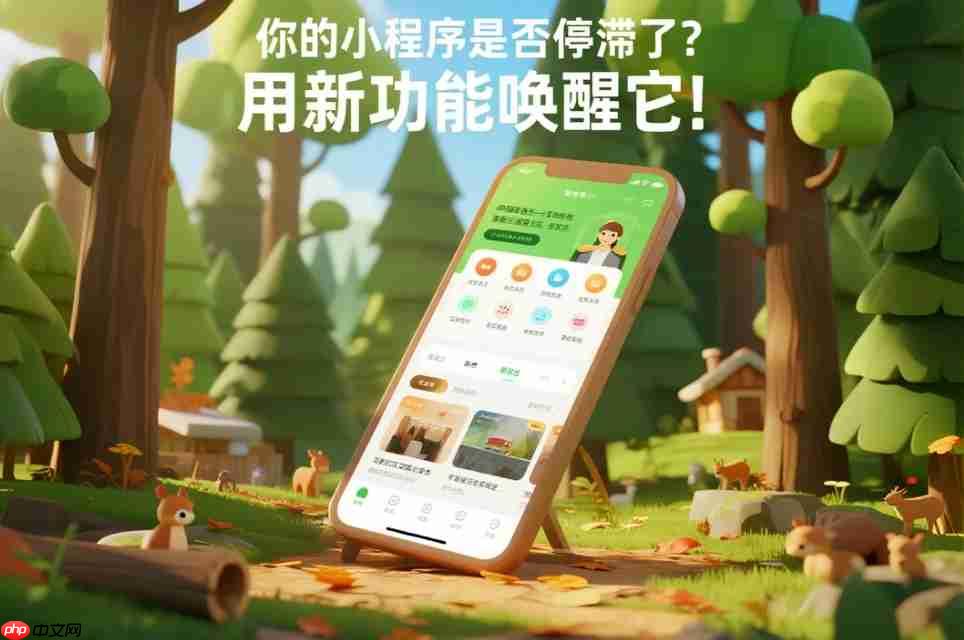 你的小程序是否停滞了?用新功能唤醒它!