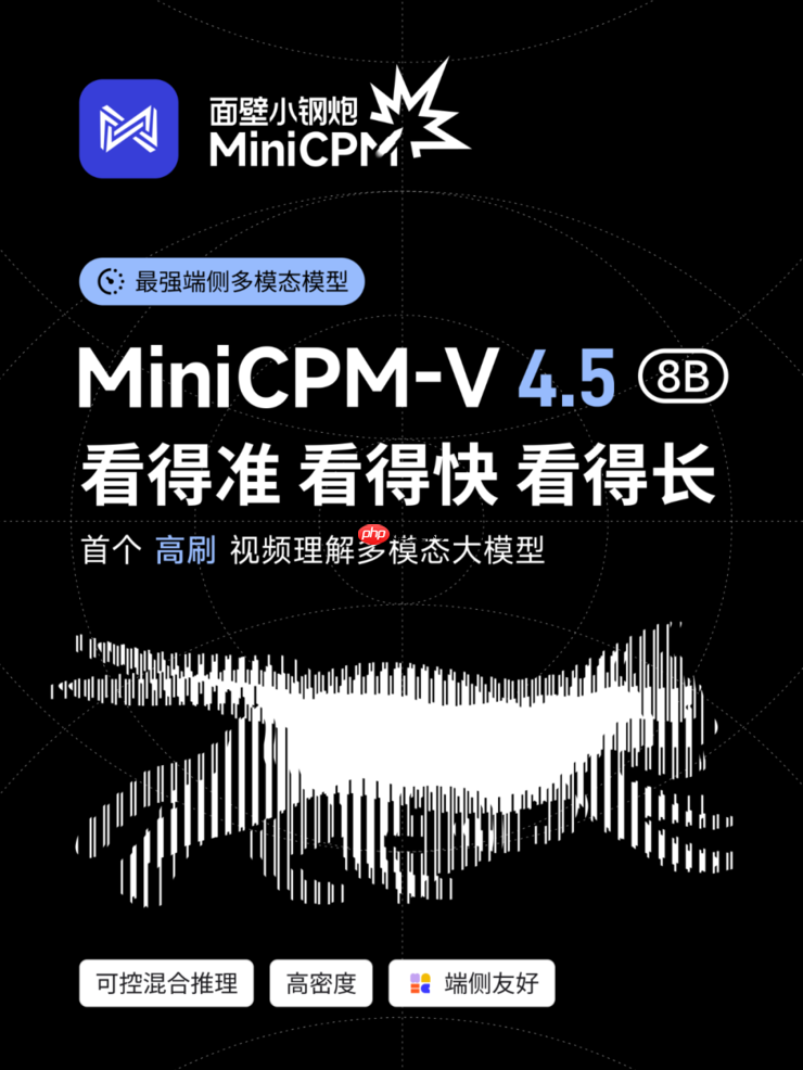 多模态新旗舰minicpm-v 4.5:8b 性能超越 72b,高刷视频理解又准又快