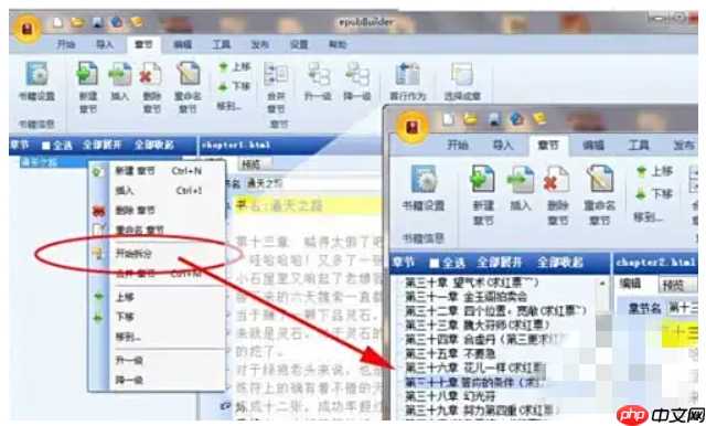 epubbuilder怎么分章?epubbuilder分章的方法