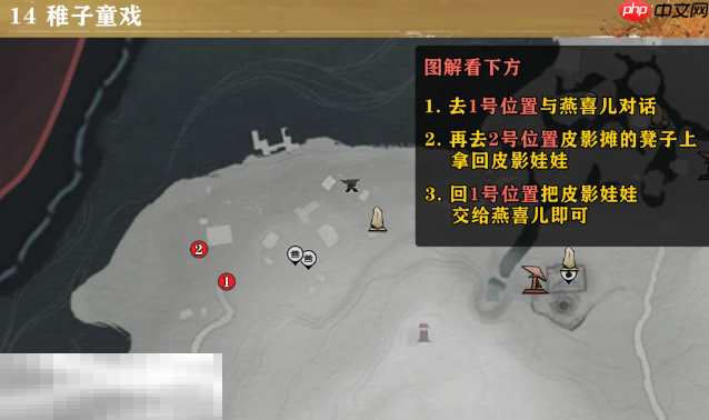 燕云十六声稚子童戏怎么做 清河隐月山万事知完成方法