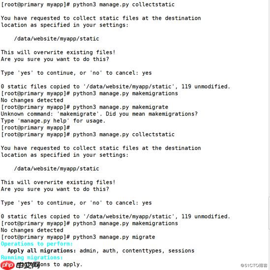 CentOS7下部署Python3+Dj