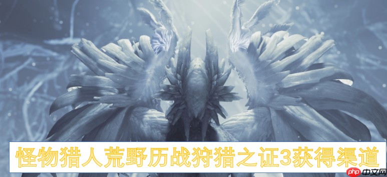 怪物猎人荒野历战狩猎之证3怎么获取