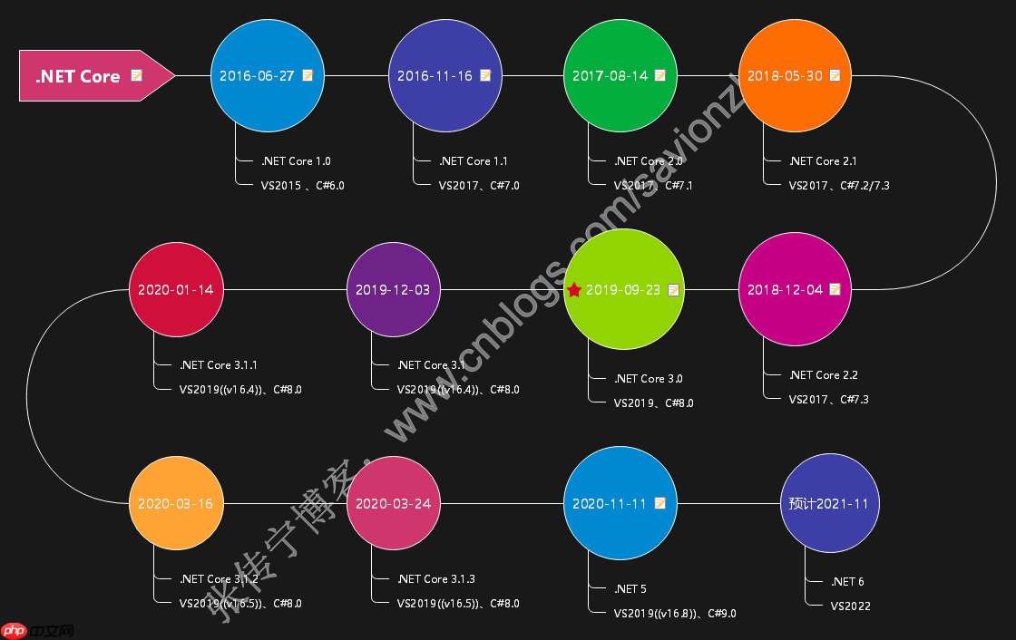 .NET平台系列22：.NET Core/.NET5/.NET6 对比 .NET Framework