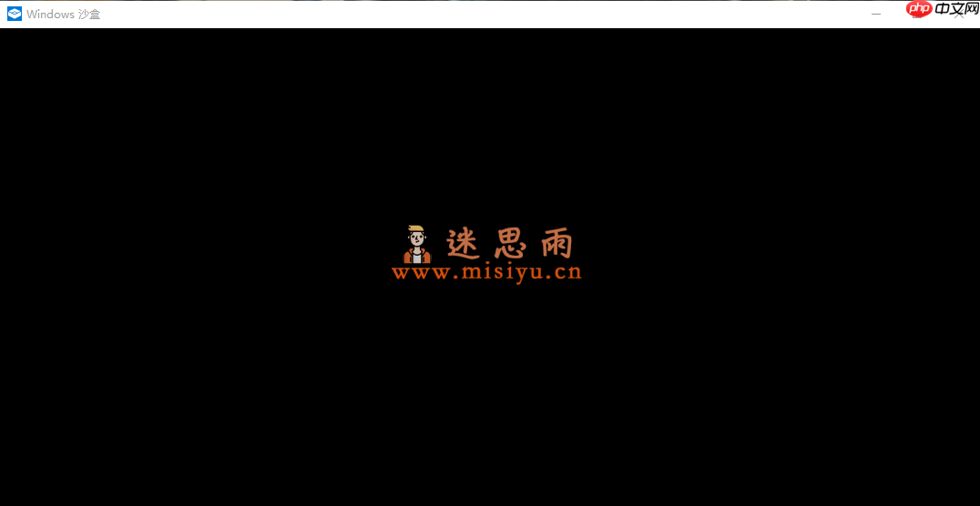 使用Windows自带的沙箱功能