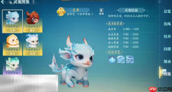 诛仙2怎么选宠物 全职业灵宠搭配推荐