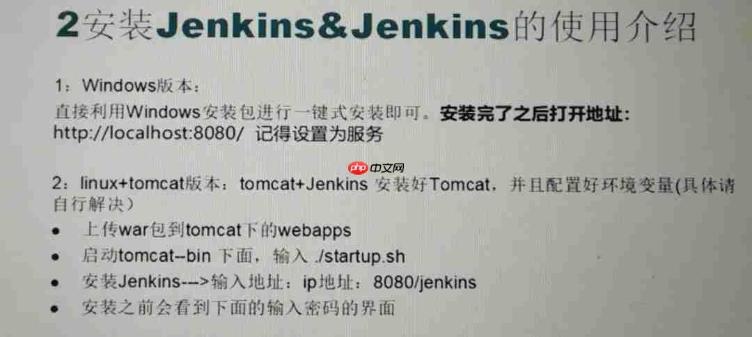 在Windows上安装Jenkins
