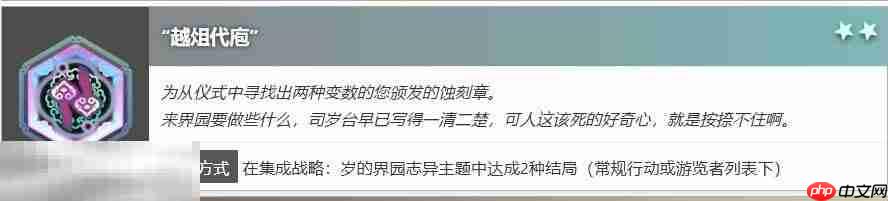 明日方舟界园肉鸽越俎代庖怎么获得 蚀刻章越俎代庖收集攻略