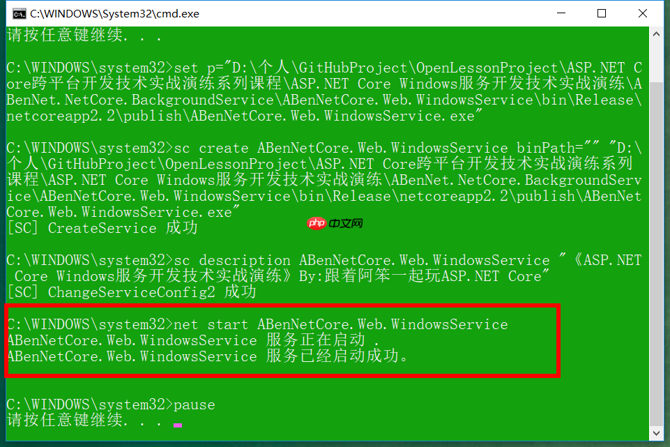 asp.net core windows服务开发技术实战演练