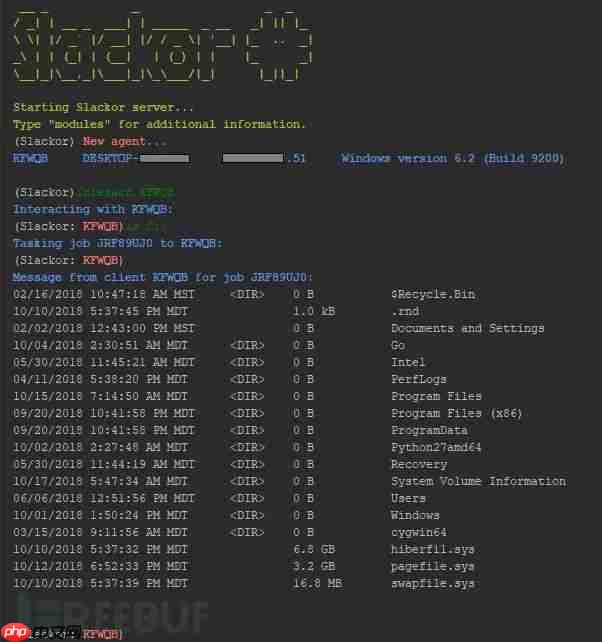 Slackor：Go语言写的一款C&C服务器