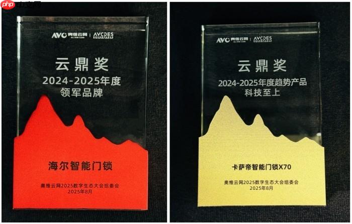 再获权威肯定！海尔智能锁斩云鼎奖两项大奖！