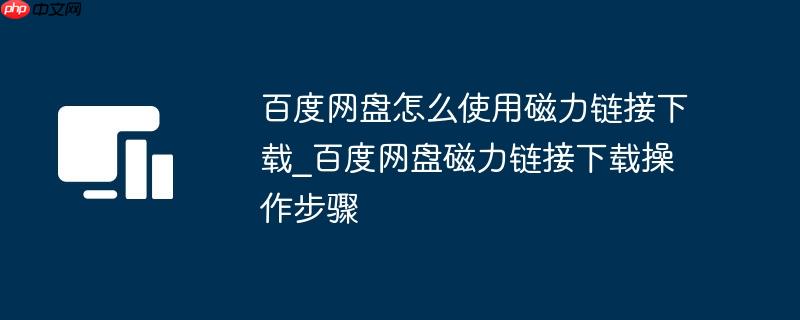 百度网盘怎么使用磁力链接下载_百度网盘磁力链接下载操作步骤