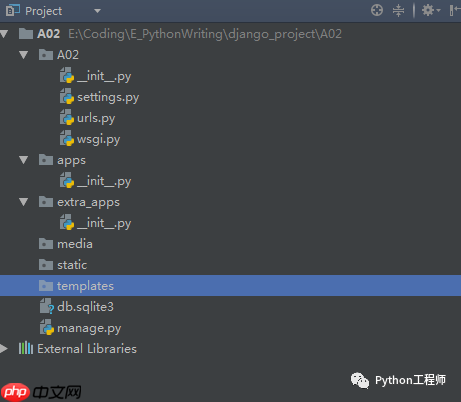 网站搭建-django-004-后端文件结构创建