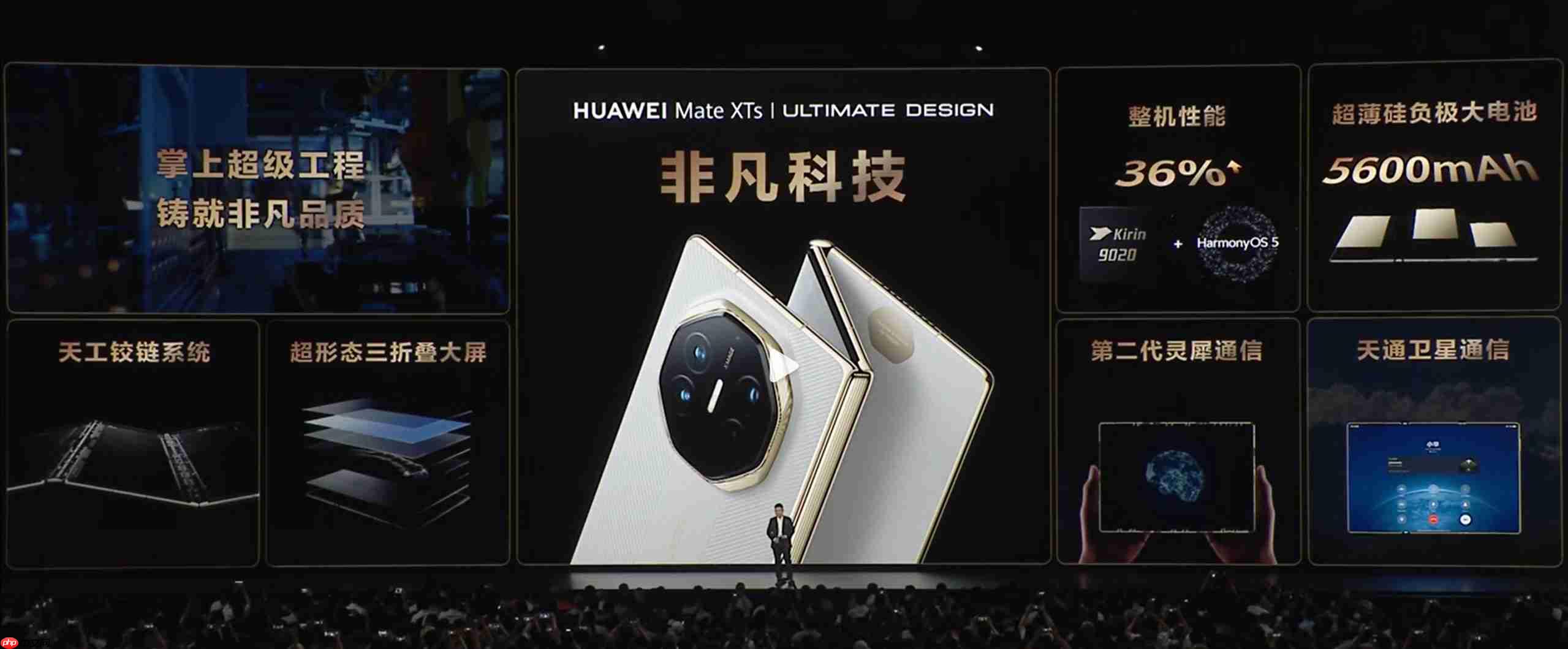 17999 元起! 华为 Mate XTs 三折叠亮相!麒麟 9020 加持,鸿蒙 5.1 带来 PC 级体验