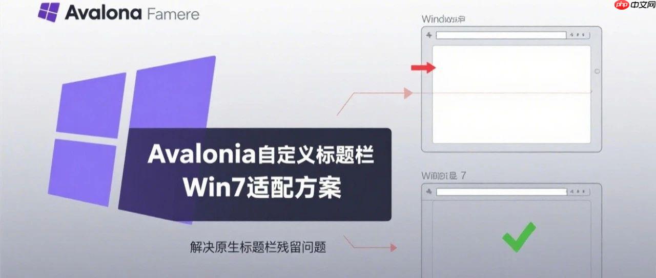 Avalonia自定义标题栏在Windows 7环境下的适配方案