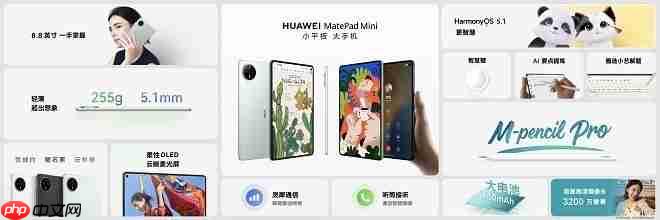 华为平板推出全新“Mini”系列,重新定义小尺寸平板新体验