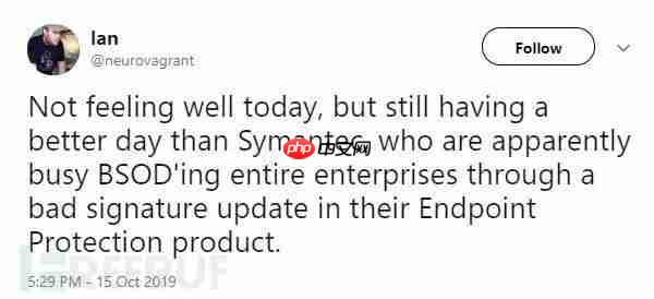 蓝屏死机又回来了，赛门铁克修复IPS错误代码