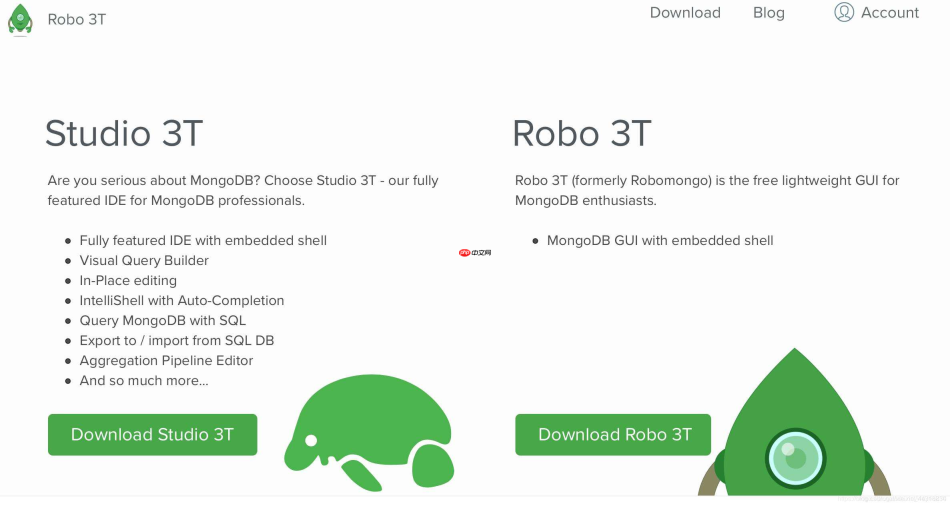 MongoDB可视化工具Robo 3T基础使用