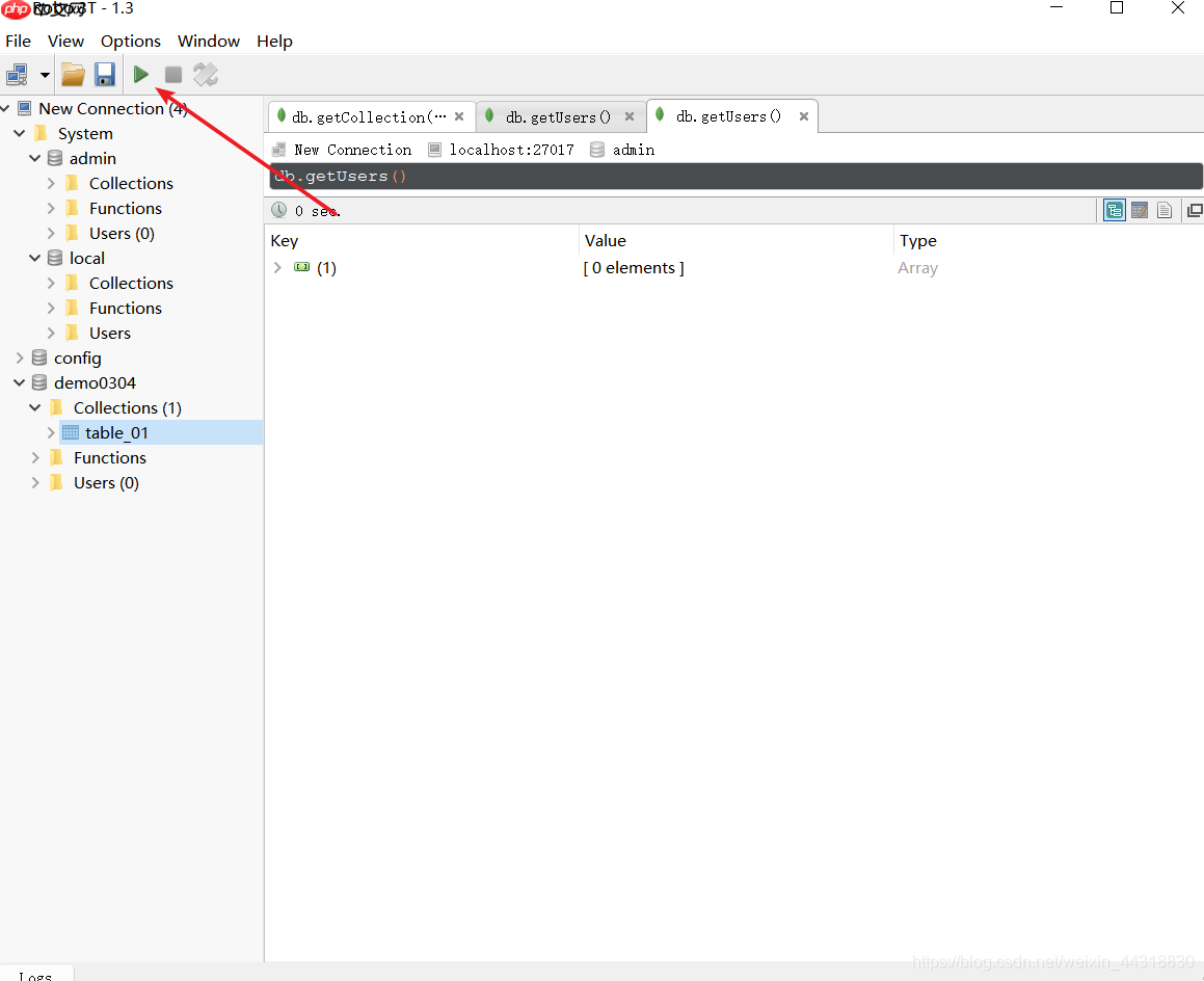 MongoDB可视化工具Robo 3T基础使用