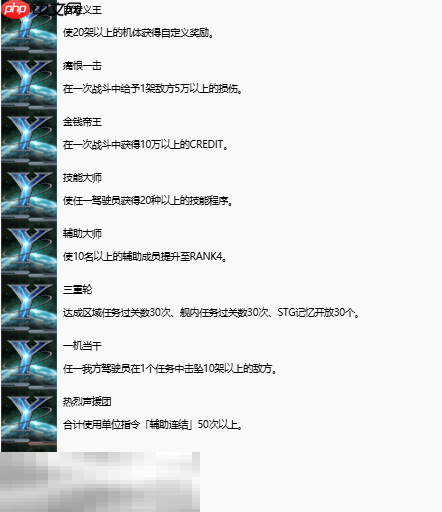 超级机器人大战Y奖杯有哪些 全奖杯解锁条件一览​