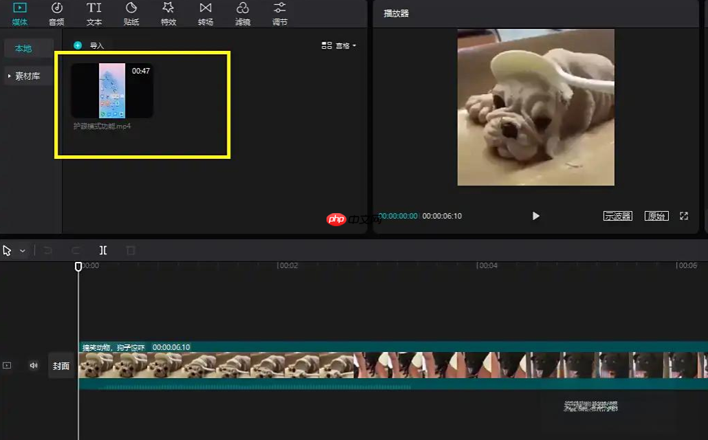 剪映专业版如何导入素材​？剪映专业版导入素材​的功能