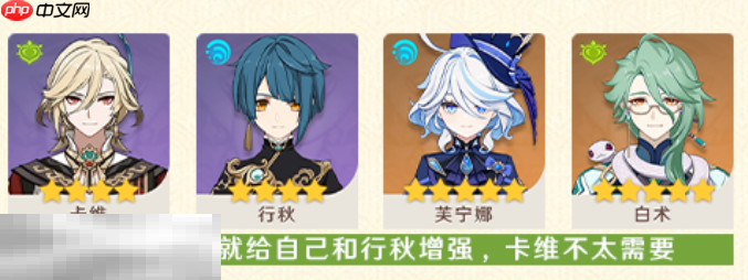 原神卡维怎么配队 卡维配队大全攻略