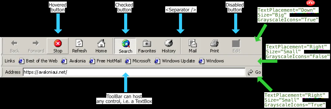 一款超级经典复古的 Windows 9x 主题风格 Avalonia UI 控件库，满满的回忆杀！