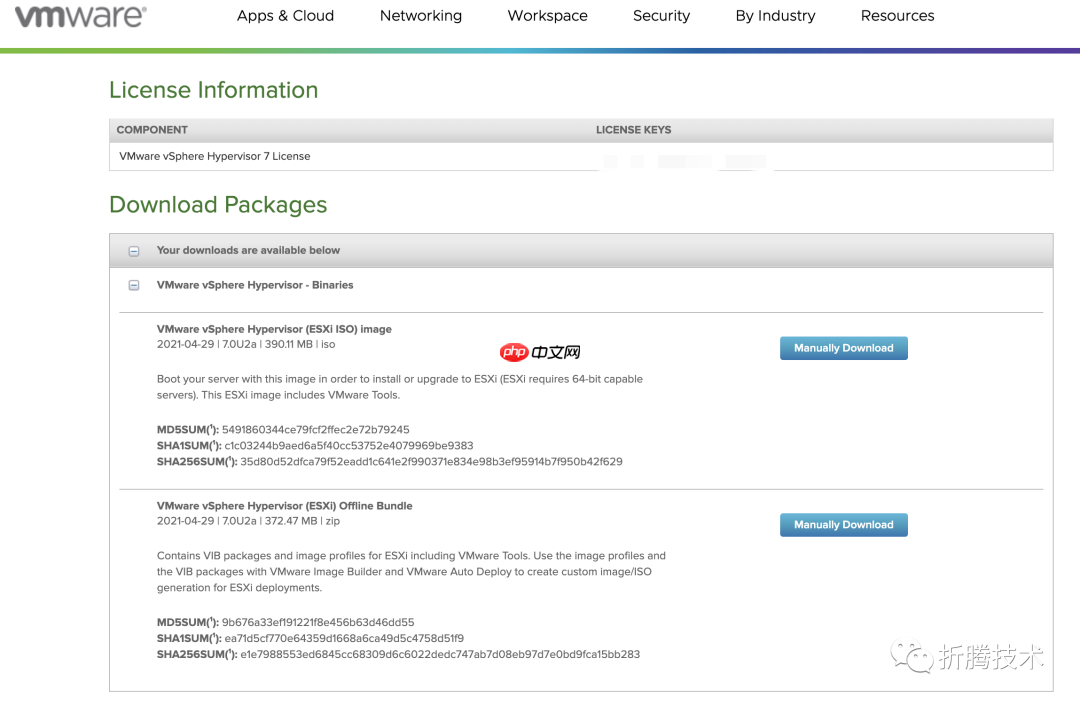 NUC 折腾笔记 - 安装 ESXi7