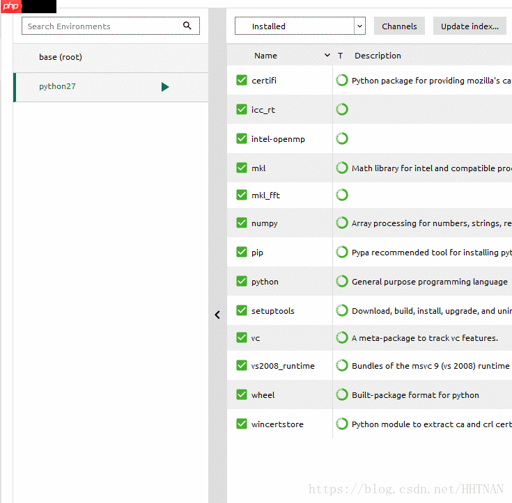 Win10下的 Anaconda的安装,Navigator配置虚拟环境，安装清华镜像，安装包