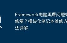 Framework电脑黑屏问题如何修复？模块化笔记本维修方法详解
