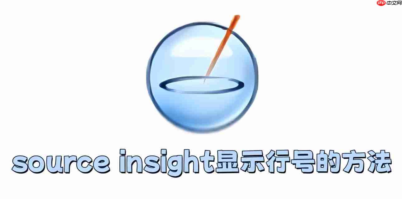 source insight怎么显示行号?source insight显示行号的方法