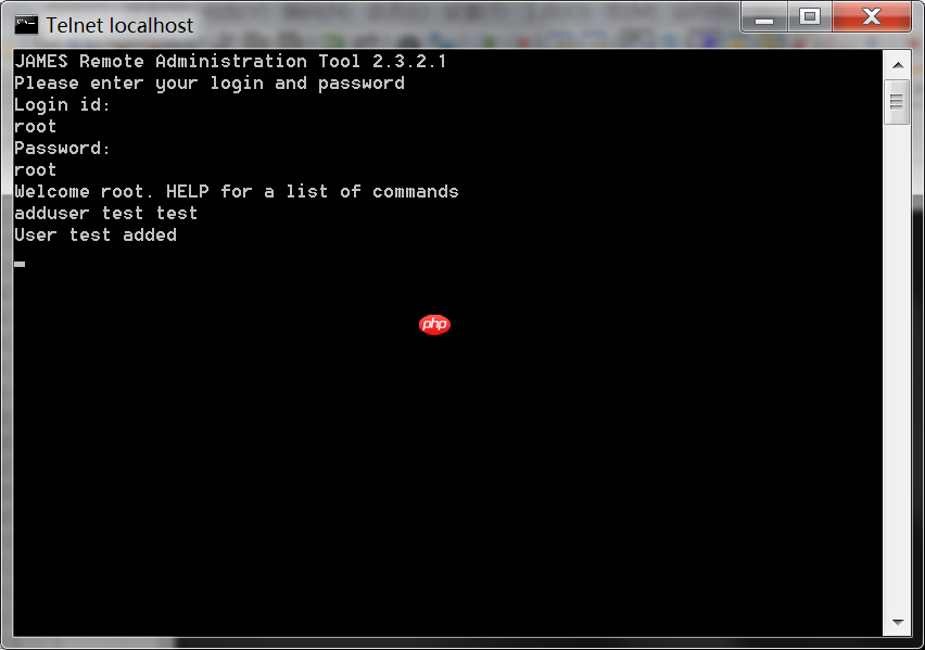 Apache James 2.3.2.1 邮箱服务搭建