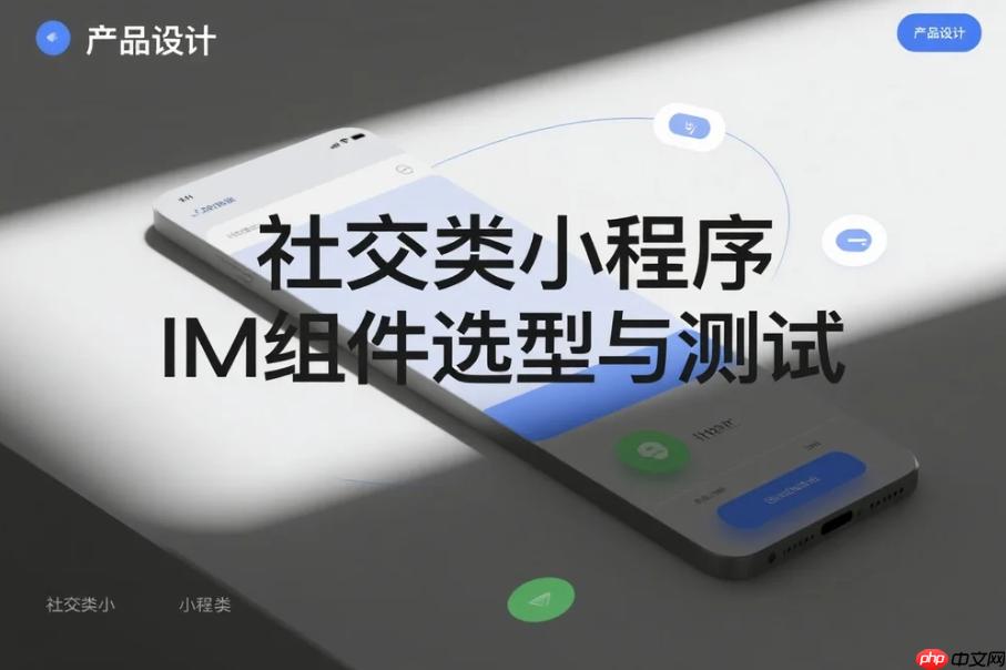 社交类小程序IM组件选型与测试全攻略
