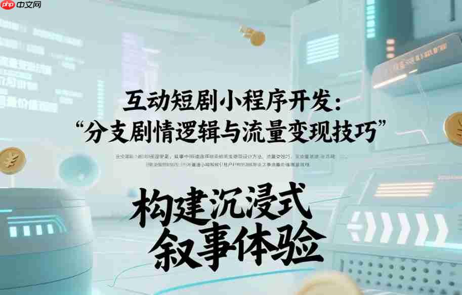 互动短剧小程序开发:分支剧情逻辑与流量变现技巧