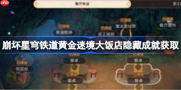 崩壞星穹鐵道黃金迷境大飯店隱藏成就怎么獲取-黃金迷境大飯店隱藏成就獲取