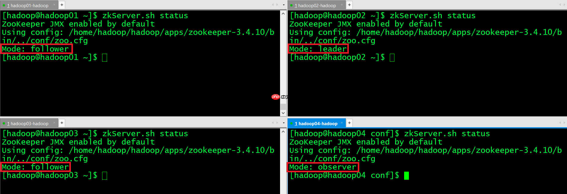 zookeeper-3.4.10的安装配置